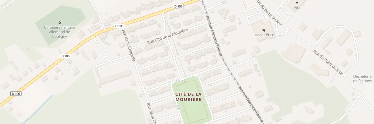 Plan du 66 Rue Cite de la Mouriere à Bouligny