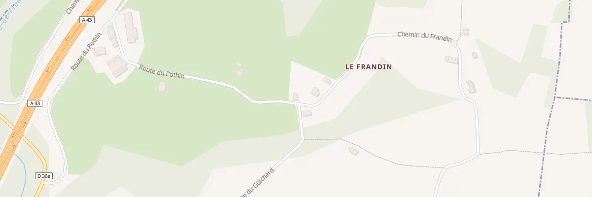 Plan du 733 Rte du Pothin à Dullin