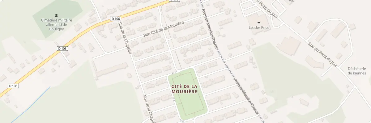 Plan du 78 Rue Cite de la Mouriere à Bouligny