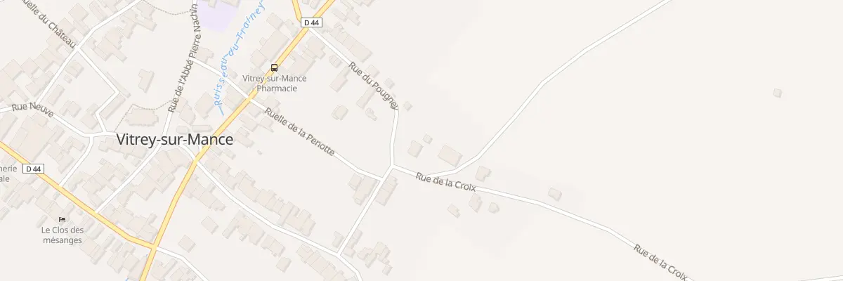 Plan du 2 Rue de la Croix à Vitrey-sur-Mance