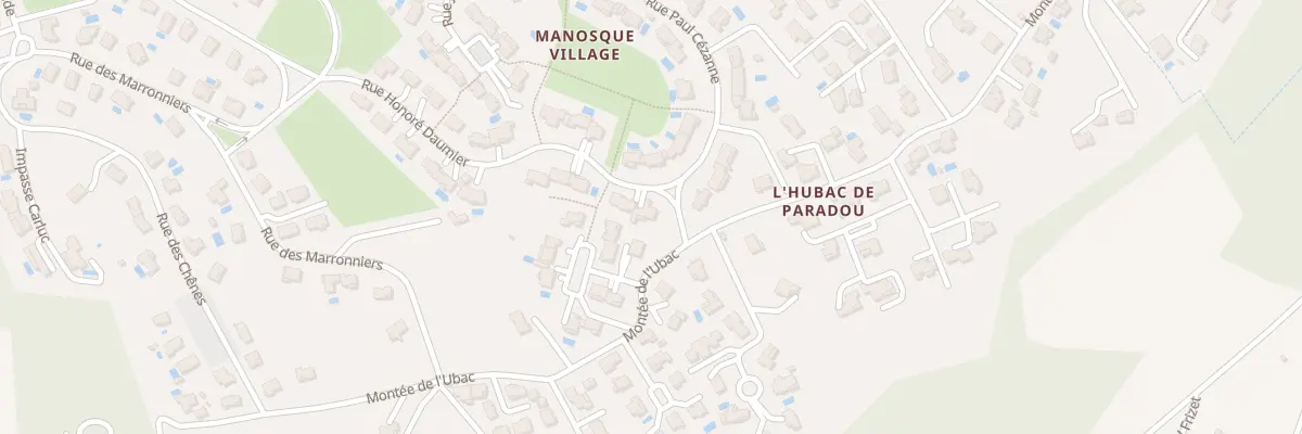 Plan du 80 Rue Honoré Daumier à Manosque