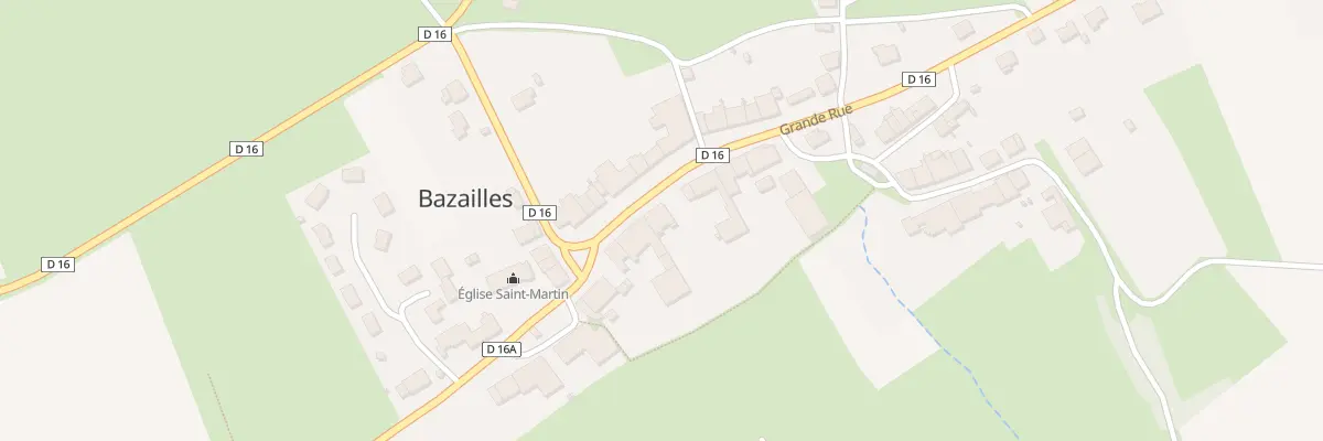 Plan du 4 Gr Grande Rue à Bazailles