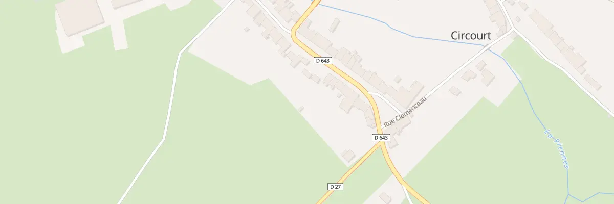 Plan de Circourt à Xivry-Circourt