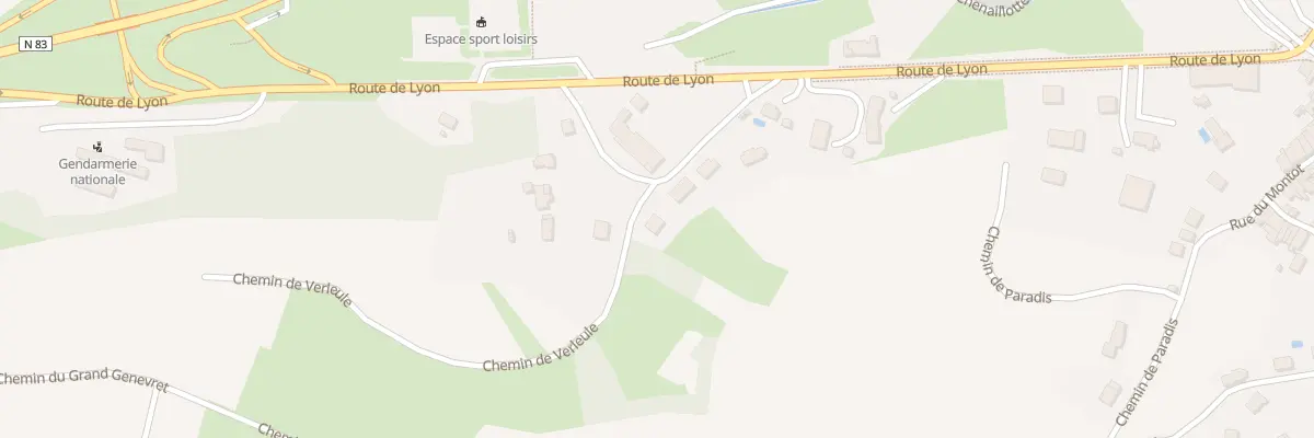 Plan du 1 Che de Verleule à Arbois