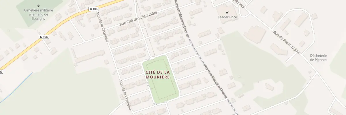 Plan du 88 Rue Cite de la Mouriere à Bouligny