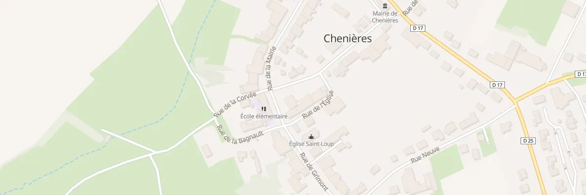 Plan du 21 Rue de la Mairie à Chenières