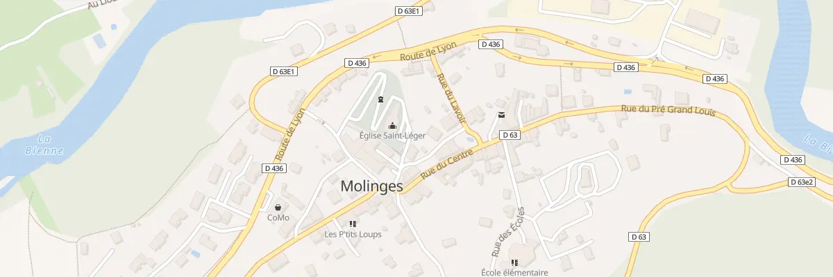 Plan du 1 Mte de l’Église à Chassal-Molinges