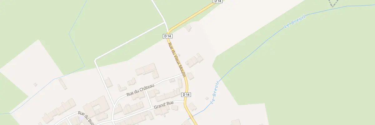 Plan du 12 Rue du Vieux Moulin à Affléville