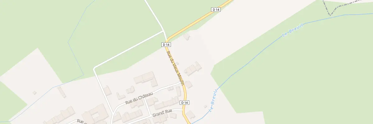 Plan du 14 Rue du Vieux Moulin à Affléville