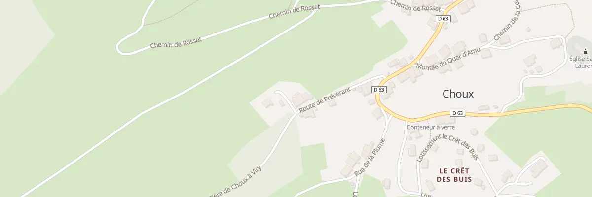 Plan du 4 Rte de Preverant à Choux