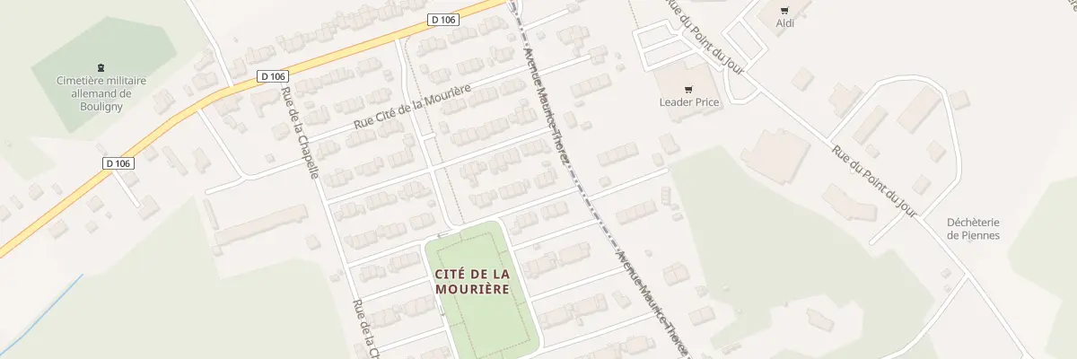 Plan du 74 Rue Cite de la Mouriere à Bouligny