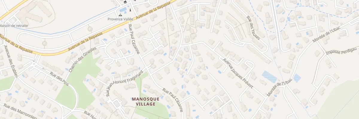 Plan du 84 Rue Jacques Prevert à Manosque
