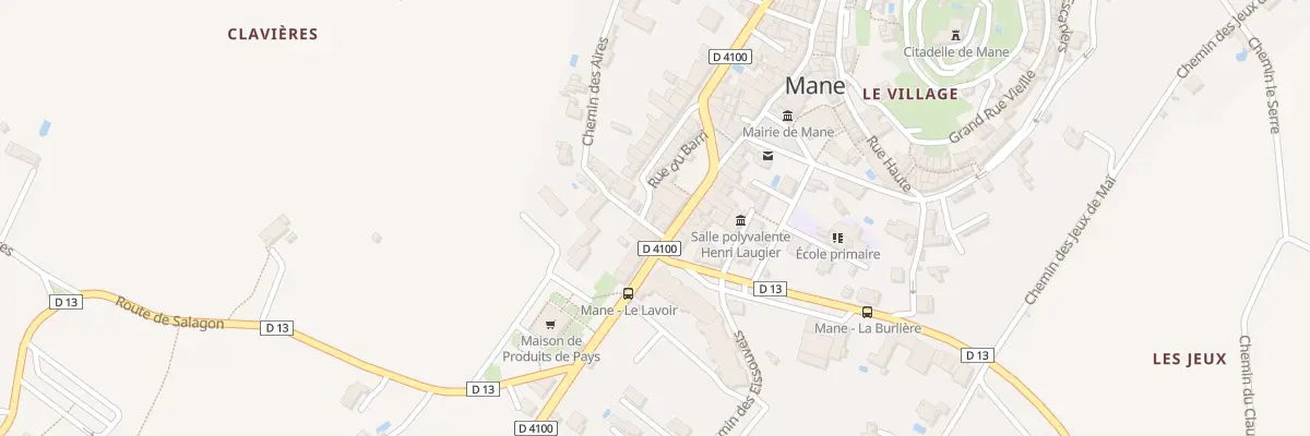 Plan du 5221 Le Village à Mane