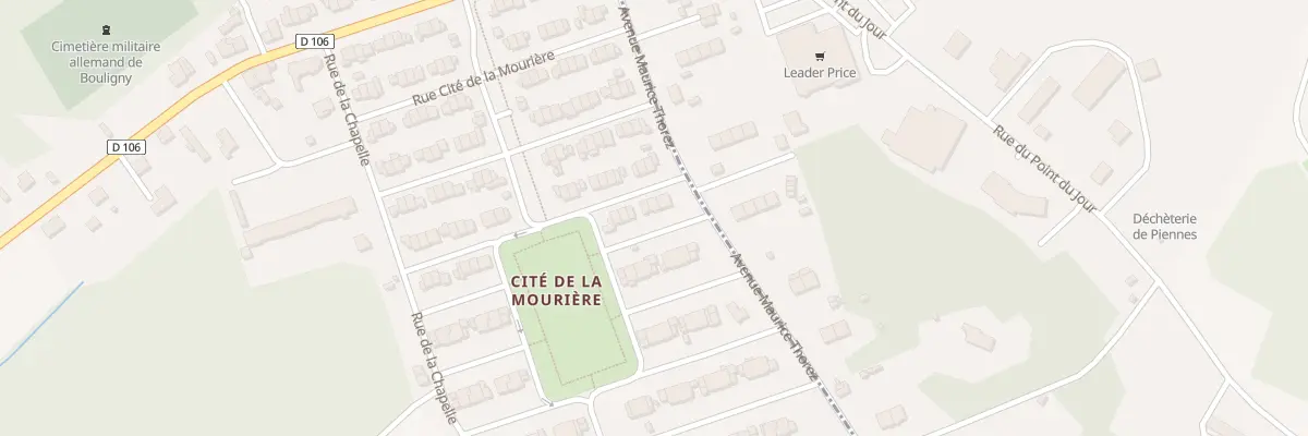 Plan du 86 Rue Cite de la Mouriere à Bouligny