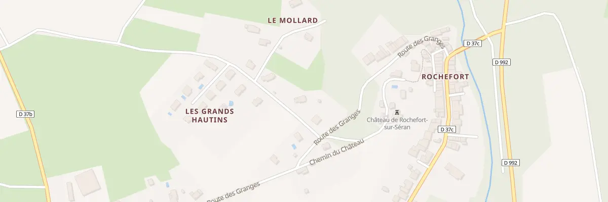 Plan du 74 Les Grands Hautins à Cressin-Rochefort