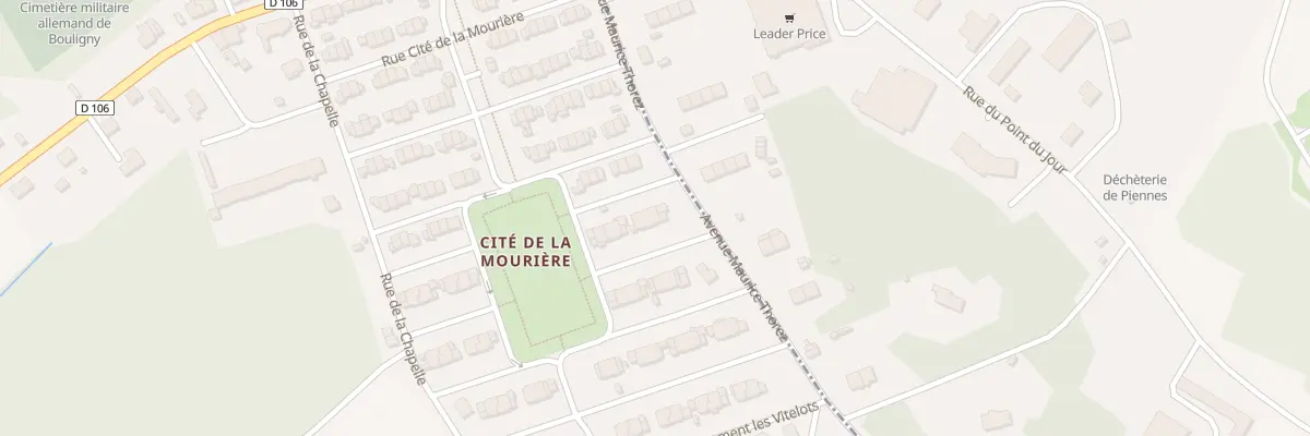 Plan du 93 Rue Cite de la Mouriere à Bouligny