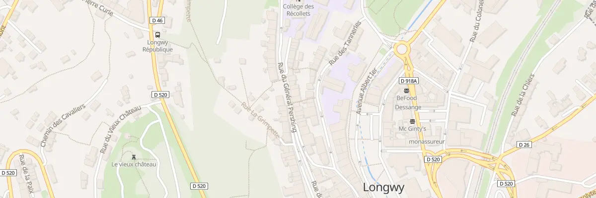 Plan du 30 Rue du Général Pershing à Longwy
