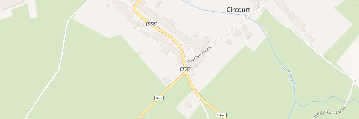 Plan du 1 Rue Charles de Gaulle à Xivry-Circourt
