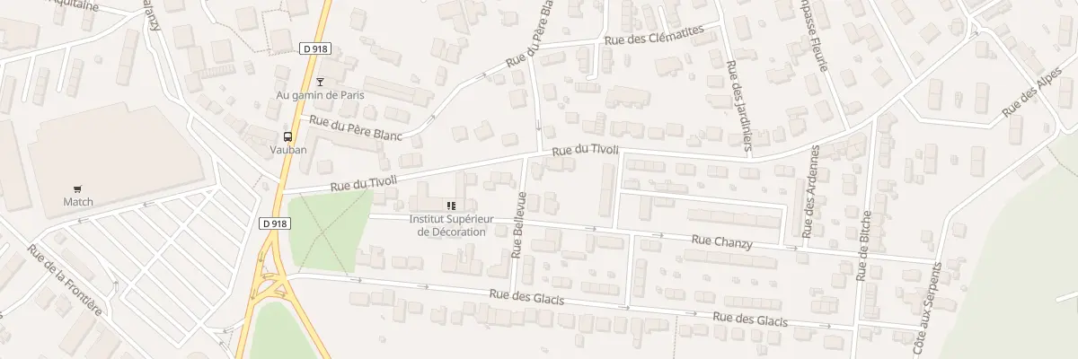 Plan du 20 Rue du Tivoli à Longwy