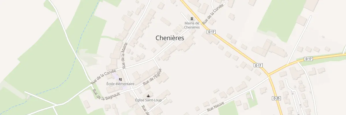 Plan du 9 Rue de la Corvee à Chenières