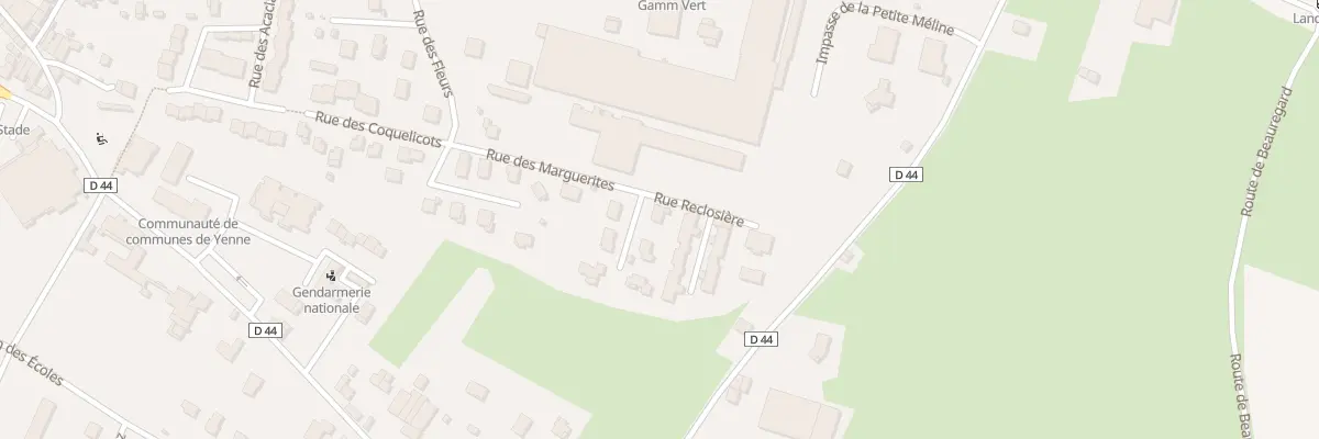 Plan du 155 Rue des Marguerites à Yenne