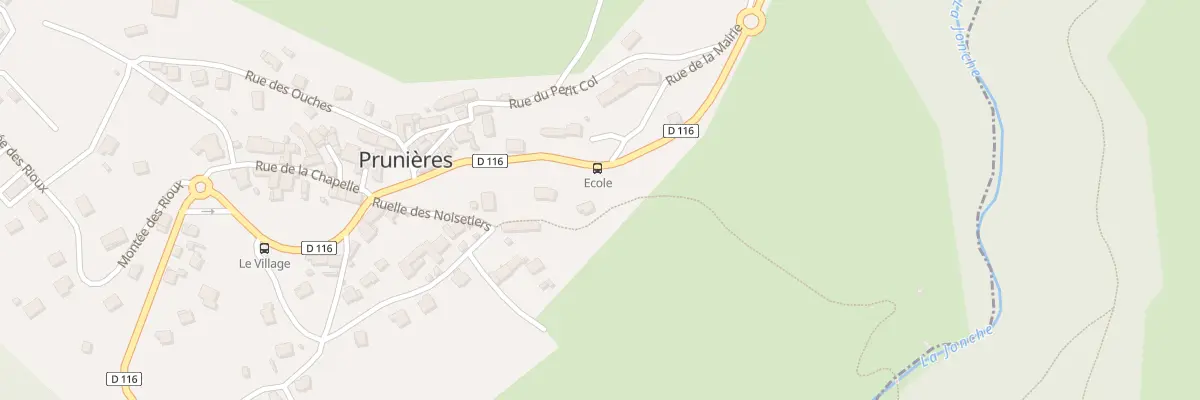 Plan du 335 Rue des Sources à Prunières