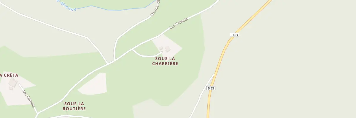 Plan du 1 Qua les Cernois à Choux