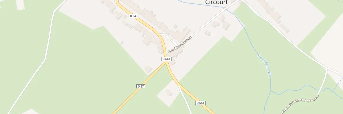 Plan du 1 Rue Clémenceau à Xivry-Circourt