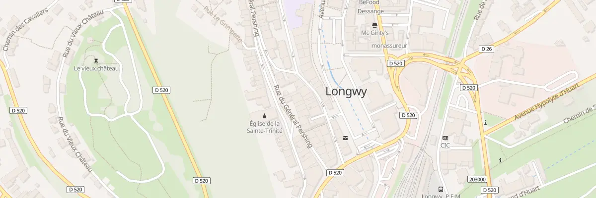 Plan du 16 Rue du Général Pershing à Longwy