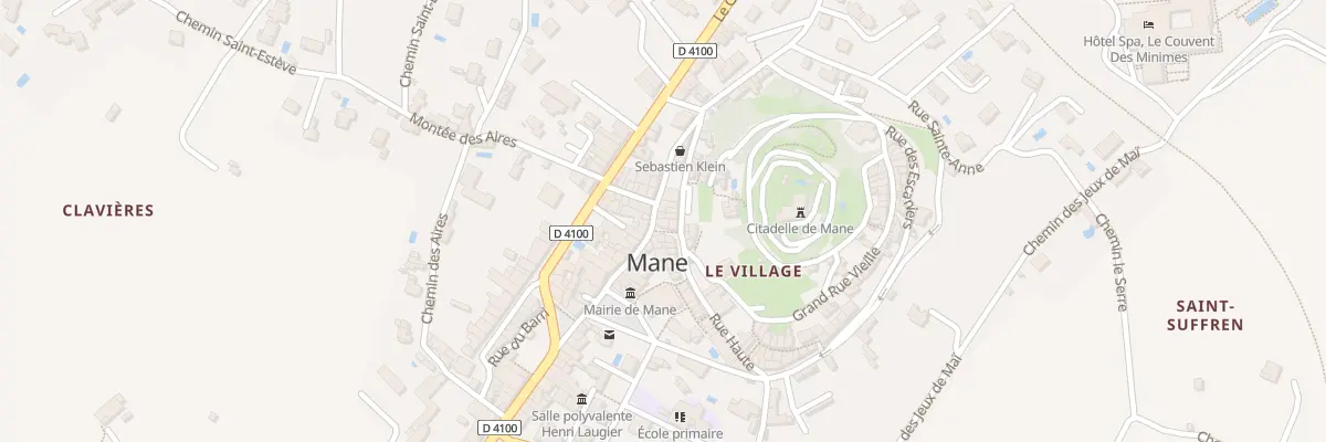 Plan du 5281 Le Village à Mane