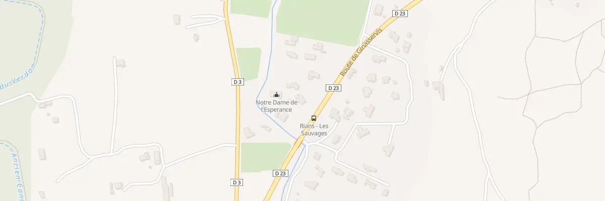Plan du 1893B Rte de Ginasservis à Rians