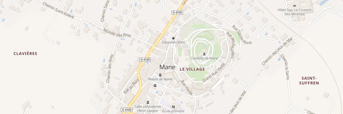 Plan du 7132 Le Village à Mane