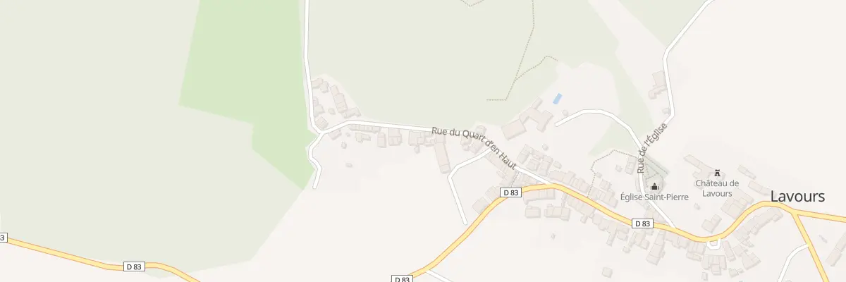 Plan du 5010 Lavours à Lavours