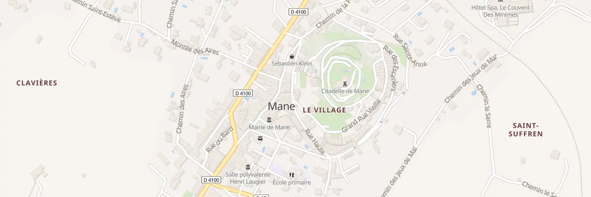 Plan du 5296 Rue Haute à Mane