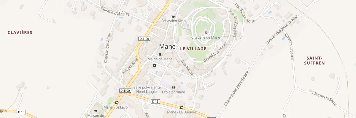 Plan du 5260 Rue Haute à Mane