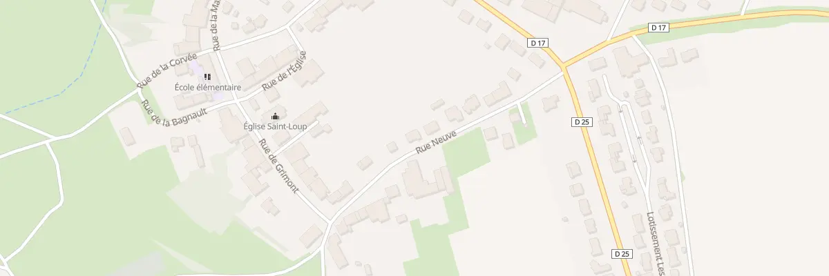Plan du 10 Rue Neuve à Chenières