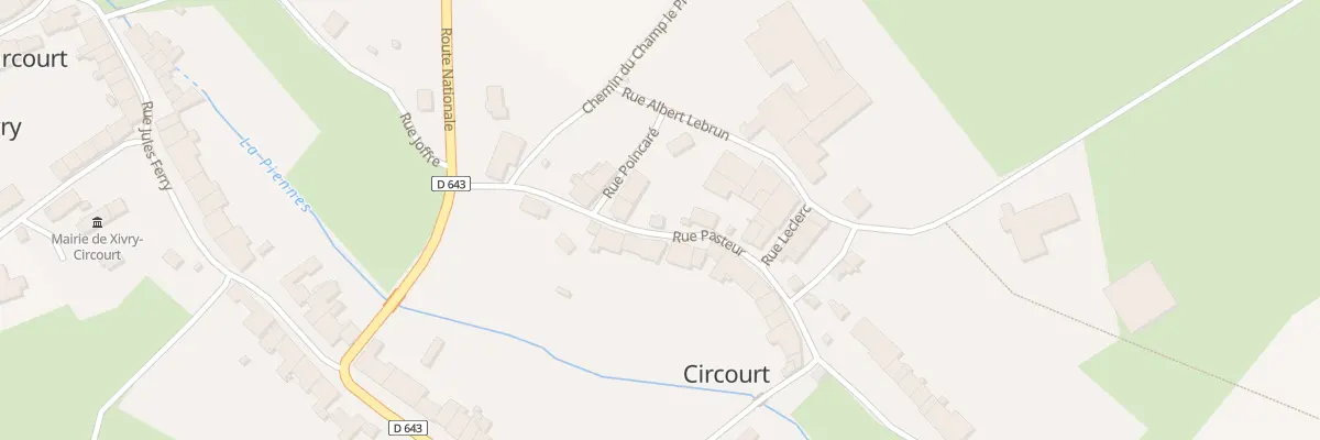 Plan du 6 Rue Pasteur à Xivry-Circourt