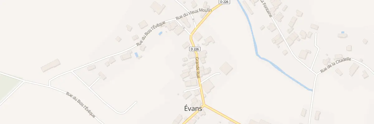Plan du 41 Grande Rue à Évans