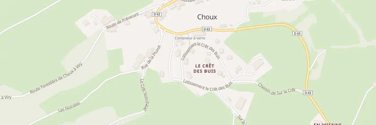 Plan du 13 Lot le Cret du Buis à Choux