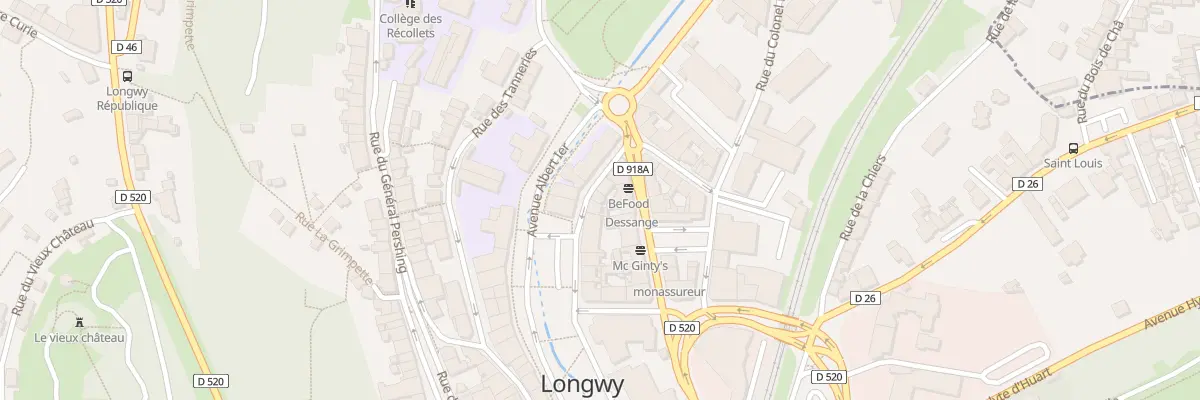 Plan du 8 Rue Alfred Mezieres à Longwy