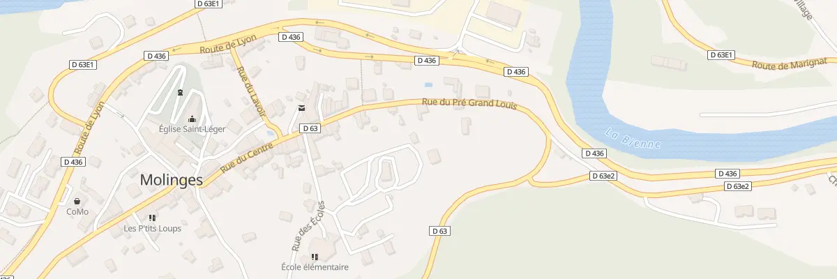 Plan du 20 Rue du Pré Grand-Louis à Chassal-Molinges