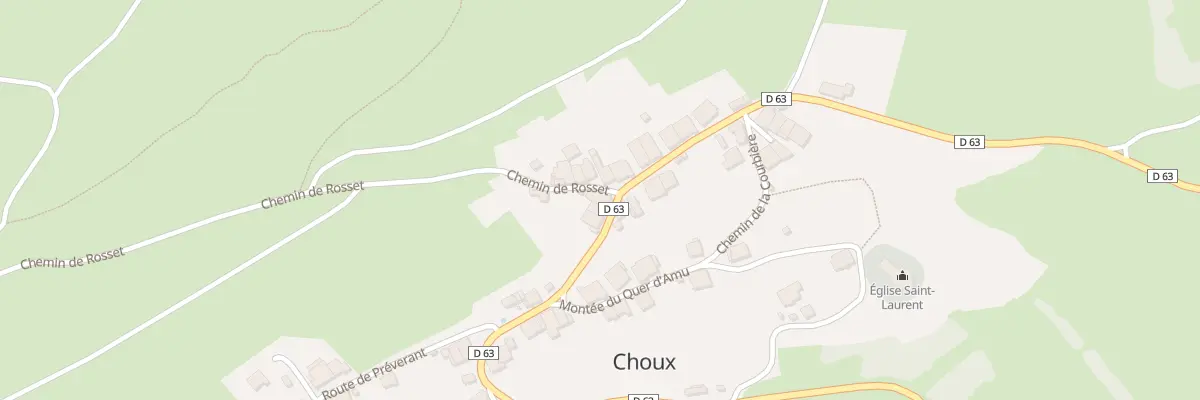 Plan du 18 Rte de Perrine à Choux