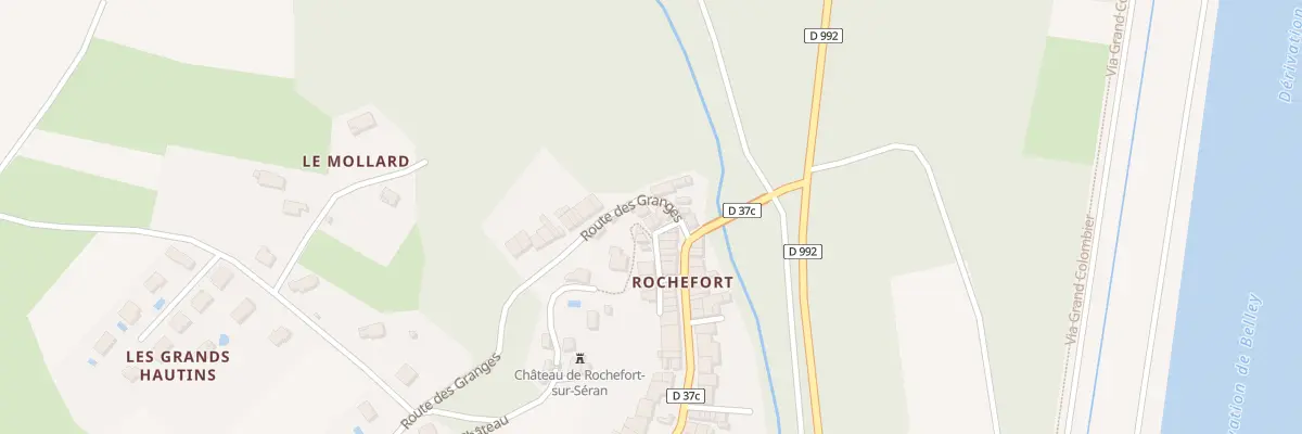 Plan du 14 Rue de la Chapelle à Cressin-Rochefort