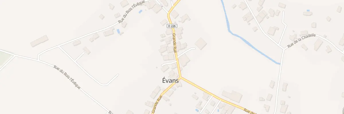 Plan du 33 Grande Rue à Évans
