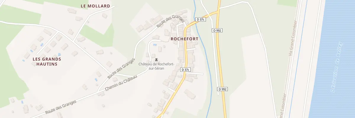Plan du 98 Grande Rue à Cressin-Rochefort