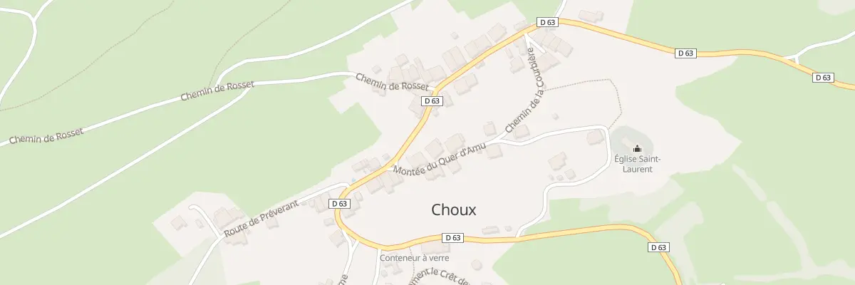 Plan du 3 Mte du Quer d’Amu à Choux
