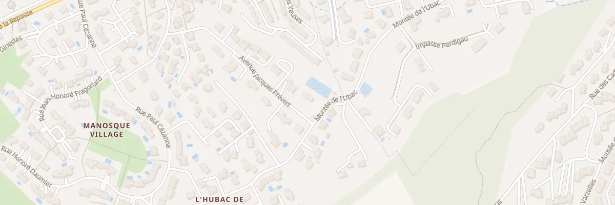 Plan du 381 Rue Jacques Prevert à Manosque