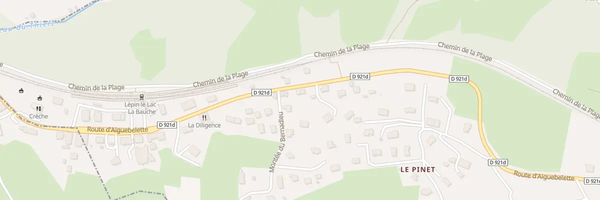 Plan du 386 Rte d’Aiguebelette à Lépin-le-Lac