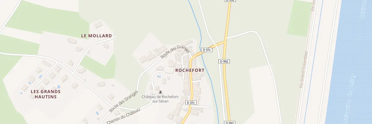 Plan du 35 Rue de la Chapelle à Cressin-Rochefort