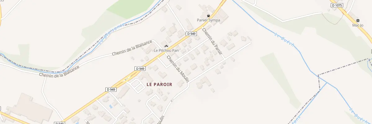 Plan du 2 All des Framboisiers à Garde-Colombe